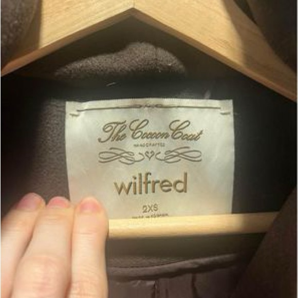 Aritzia 2XS Wilfred Cocoon Coat (Brown) - Picture 5 of 5